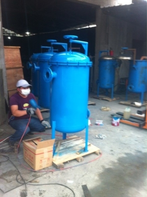 ตัวกรองถุง Cs สำหรับกากตะกอน Dewatering Boiler ยางเรียงราย PTFE Lined Acid Alkali Resistant